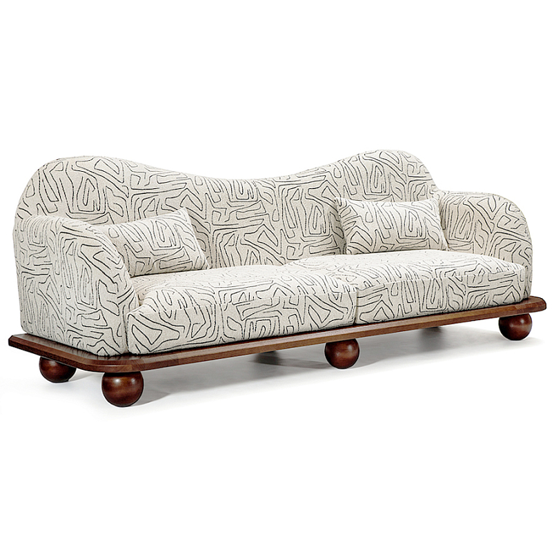 Диван Indra Sofa Молочный Коричневый в Перми | Loft Concept 