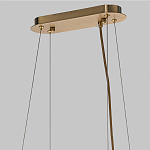 Люстра подвесная с овальными подвесками из стекла дымчатого цвета Harlow Crystal Round варинант исполнения - 6 | Loft Concept в Перми