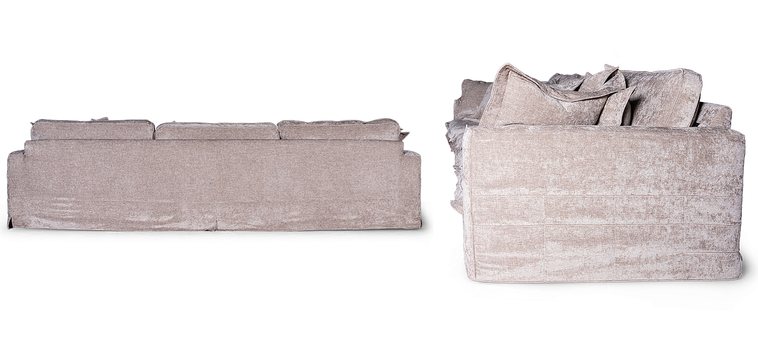 Диван Evelyn Gray Velour Sofa Диван Evelyn Gray Velour Sofa - Loft-Concept в Перми