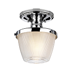 Потолочный светильник для ванных комнат с плафоном из прессованного фактурного стекла Quoizel варинант исполнения - 1 | Loft Concept в Перми