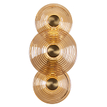 Бра со стеклянными плафонами янтарного цвета в форме дисков Savio Glass Disc варинант исполнения - 1 | Loft Concept в Перми