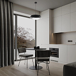 Подвесной светильник круглый черного цвета из металла  Vita Cuna варинант исполнения - 7 | Loft Concept в Перми