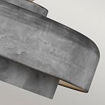 Подвесной светильник с массивным круглым стальным плафоном серого цвета в индустриальном стиле на цепи Feiss варинант исполнения - 7 | Loft Concept в Перми