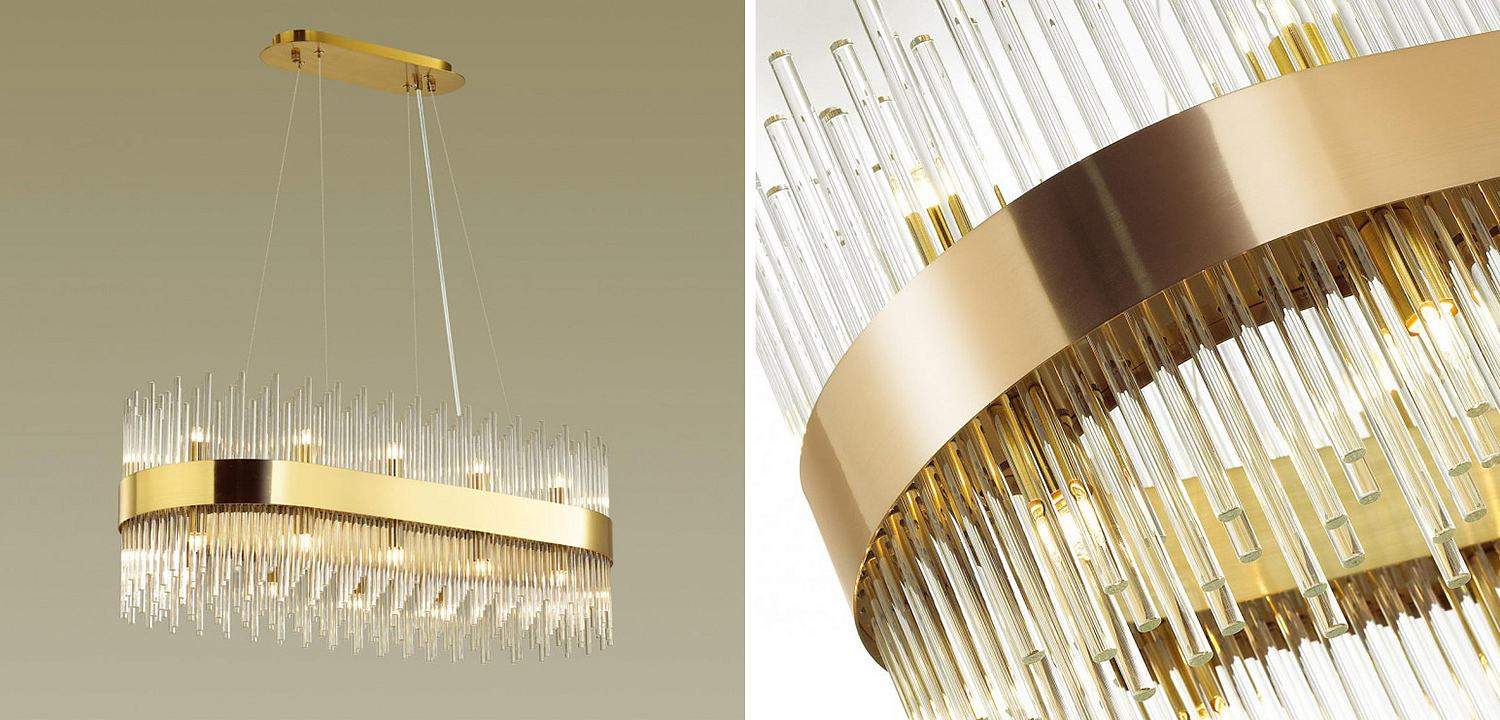 Люстра Nembus Chandelier Gold Oval Люстра Nembus Chandelier Gold Oval - Loft-Concept в Перми