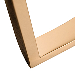 Консоль с белая овальная с мраморной столешницей Thoroughbass  варинант исполнения - 3 | Loft Concept в Перми