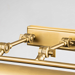 Светильник для картин цвета состаренная латунь с широким плафоном на прямоугольном основании Elstead Lighting варинант исполнения - 3 | Loft Concept в Перми