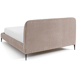 Кровать с обивкой велюр Hazel Velour Beige Bed варинант исполнения - 4 | Loft Concept в Перми