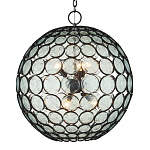 Люстра в форме шара из круглых декоративных элементов Circle of Light варинант исполнения - 1 | Loft Concept в Перми