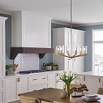 Люстра с 6-ю прозрачными цилиндрическими плафонами Kichler варинант исполнения - 6 | Loft Concept в Перми