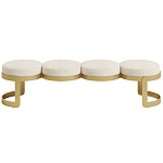 Дизайнерская Банкетка Leola латунь  варинант исполнения - 2 | Loft Concept в Перми