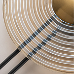 Бра с янтарным стеклянным диском и золотистыми акцентами Savio Glass Disc варинант исполнения - 4 | Loft Concept в Перми