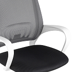 Офисное кресло с основанием из белого пластика Desk chairs Black варинант исполнения - 6 | Loft Concept в Перми