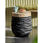 Приставной столик с фактурой под натуральное дерево Immortality варинант исполнения - 5 | Loft Concept в Перми