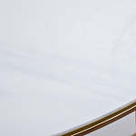 Консоль приставная полукруглая на основании золотого цвета Interior Accent варинант исполнения - 3 | Loft Concept в Перми