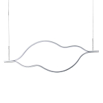 Подвесной светильник волнообразный изогнутый на двух тросах 123 см Spiral Lighting варинант исполнения - 1 | Loft Concept в Перми