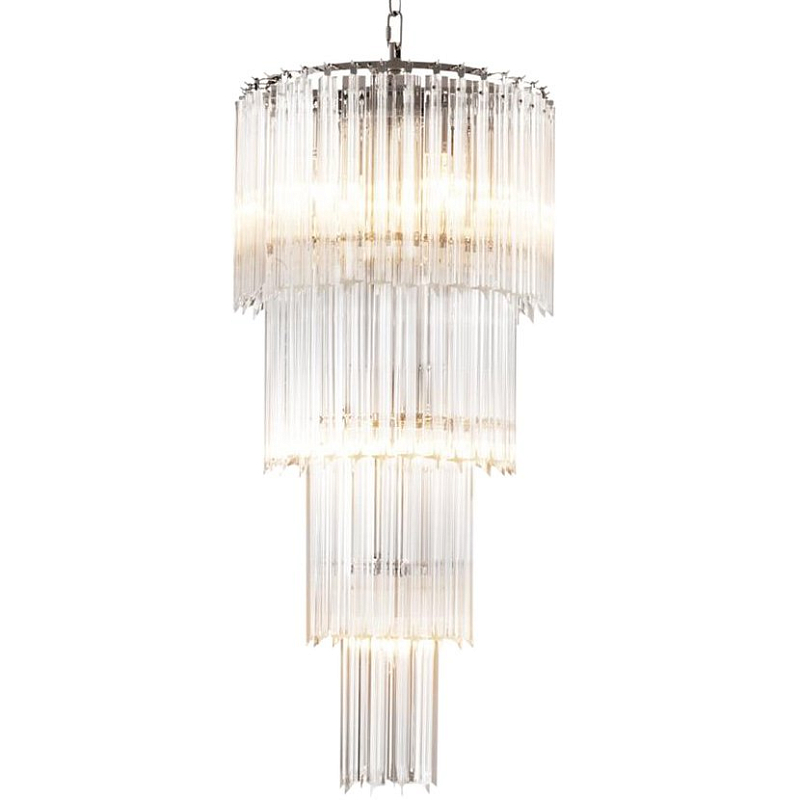 Люстра Chandelier Alpina S Никель Прозрачный (Transparent) в Перми | Loft Concept 