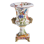 Ваза из фарфора с бронзовыми Овнами Bronze Aries варинант исполнения - 2 | Loft Concept в Перми