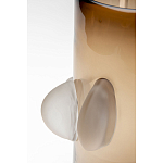 Ваза коричневая Forma Mare со стеклянными вставками варинант исполнения - 3 | Loft Concept в Перми