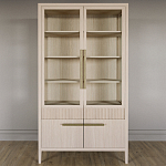 Витрина Primo со стеклянными фасадами и буфетом шпон Светлый дуб варинант исполнения - 2 | Loft Concept в Перми