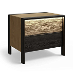 Тумба 2 ящика с подсветкой на рельефном фасаде Warm Industrial варинант исполнения - 3 | Loft Concept в Перми