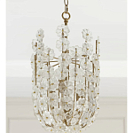 Подвесной светильник декорированный цветами из стекла Lightness of Flowers варинант исполнения - 3 | Loft Concept в Перми