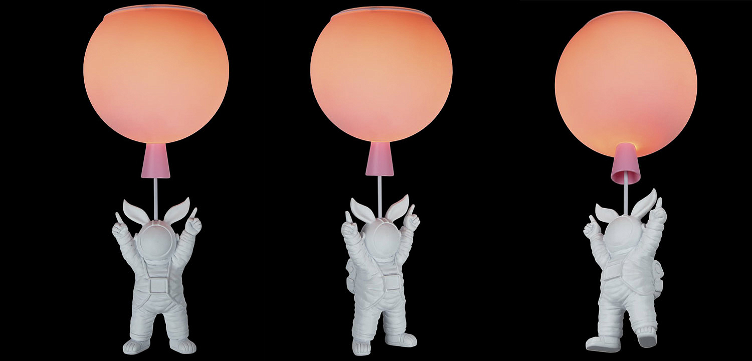 Потолочный светильник Cosmonaut pink ball Потолочный светильник Cosmonaut pink ball - Loft-Concept в Перми