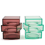 Стол журнальный в форме кубов Acrylic Furniture Lumina Crimson Clarity варинант исполнения - 6 | Loft Concept в Перми