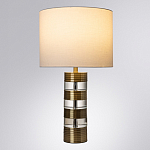 Настольная лампа с цилиндрическим основанием и белым абажуром Crystal Harmony  варинант исполнения - 1 | Loft Concept в Перми