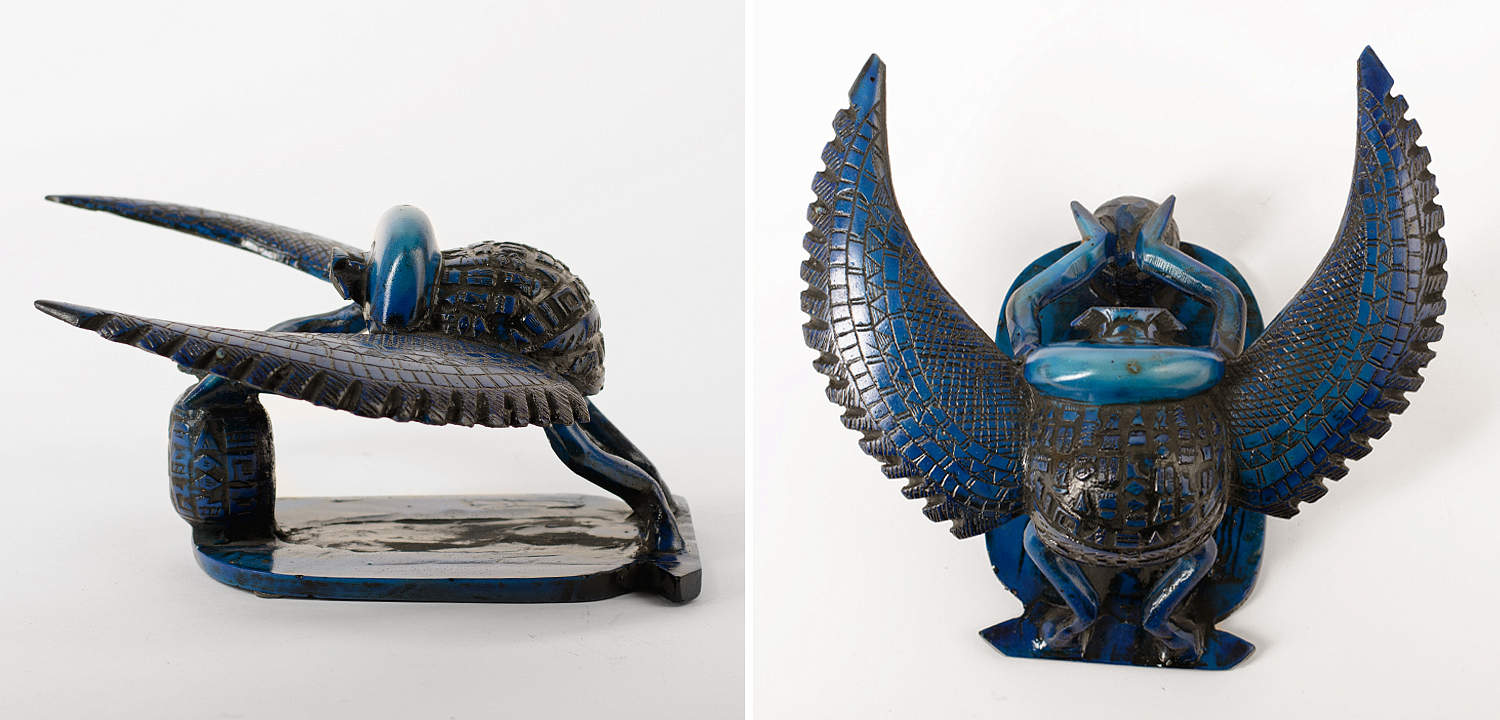 Статуэтка Скарабей Scarab Beetle with Wings blue Статуэтка Скарабей Scarab Beetle with Wings blue - Loft-Concept в Перми