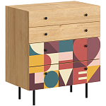 Комод с принтом на ящиках Elise Chest of Drawers варинант исполнения - 7 | Loft Concept в Перми