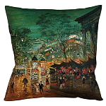 Подушка декоративная Париж ночной Impressionism in Art варинант исполнения - 1 | Loft Concept в Перми