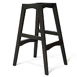 Барный стул со спинкой и подлокотниками на 4-х деревянных ножках Douglas Rhombus Бирюзовый Велюр варинант исполнения - 3 | Loft Concept в Перми