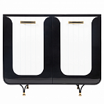 Черно-белый распашной комод Accordo варинант исполнения - 1 | Loft Concept в Перми