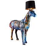 Большой Торшер Лошадь с ручной авторской росписью Feral Stallion варинант исполнения - 2 | Loft Concept в Перми