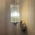 Бра с цилиндрическим рифленым стеклянным плафоном Jeanette варинант исполнения - 5 | Loft Concept в Перми