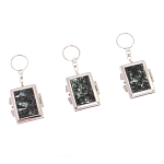 Зеркало брелок складное двухстороннее из натурального камня Серафинит Stone Mirrors варинант исполнения - 4 | Loft Concept в Перми