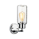 Бра с цилиндрическим прозрачным плафоном из стекла с пузырьками Elstead Lighting варинант исполнения - 1 | Loft Concept в Перми