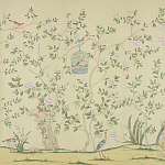 Обои ручная роспись Askew Verdigris  варинант исполнения - 4 | Loft Concept в Перми