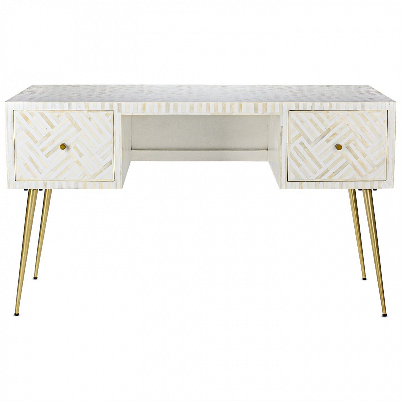 Стол Cream Indian Bone Inlay table Кремовый в Перми | Loft Concept 