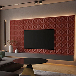 Гипсовая 3D панель с принтографией PM-11 варинант исполнения - 1 | Loft Concept в Перми