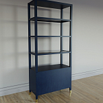 Стеллаж со стеклянными полками Elsa Dreams Blue варинант исполнения - 7 | Loft Concept в Перми