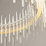 Люстра круглая с прозрачными стеклянными трубками 51 см Nembus варинант исполнения - 8 | Loft Concept в Перми