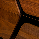 Высокий комод с узором из шпона на фасаде Sahara варинант исполнения - 5 | Loft Concept в Перми