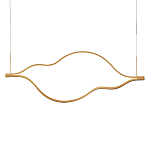 Подвесной светильник волнообразный изогнутый на двух тросах 103 см Spiral Lighting варинант исполнения - 1 | Loft Concept в Перми