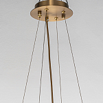 Люстра подвесная круглая с овальными подвесками из стекла дымчатого цвета Harlow Crystal Round варинант исполнения - 5 | Loft Concept в Перми