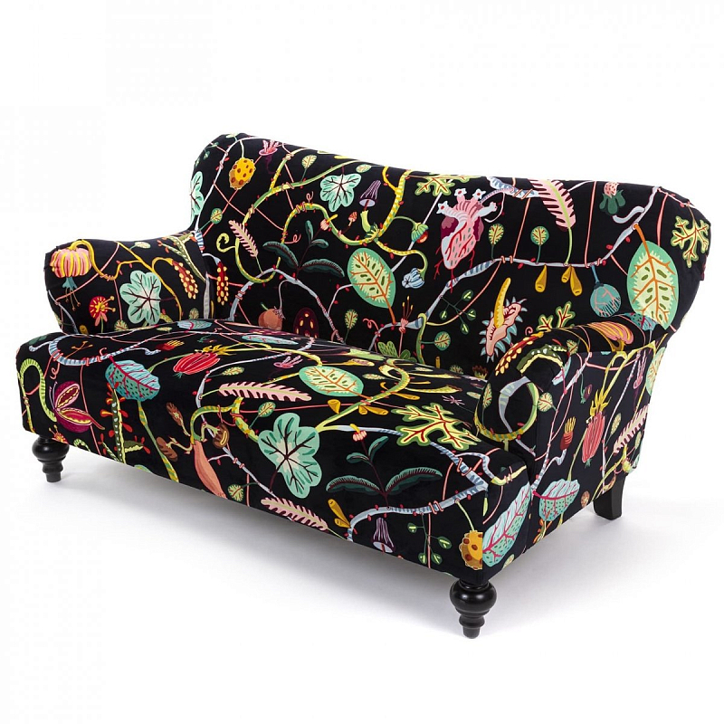 Диван Seletti Botanical Diva Sofa Black Черный Мульти в Перми | Loft Concept 