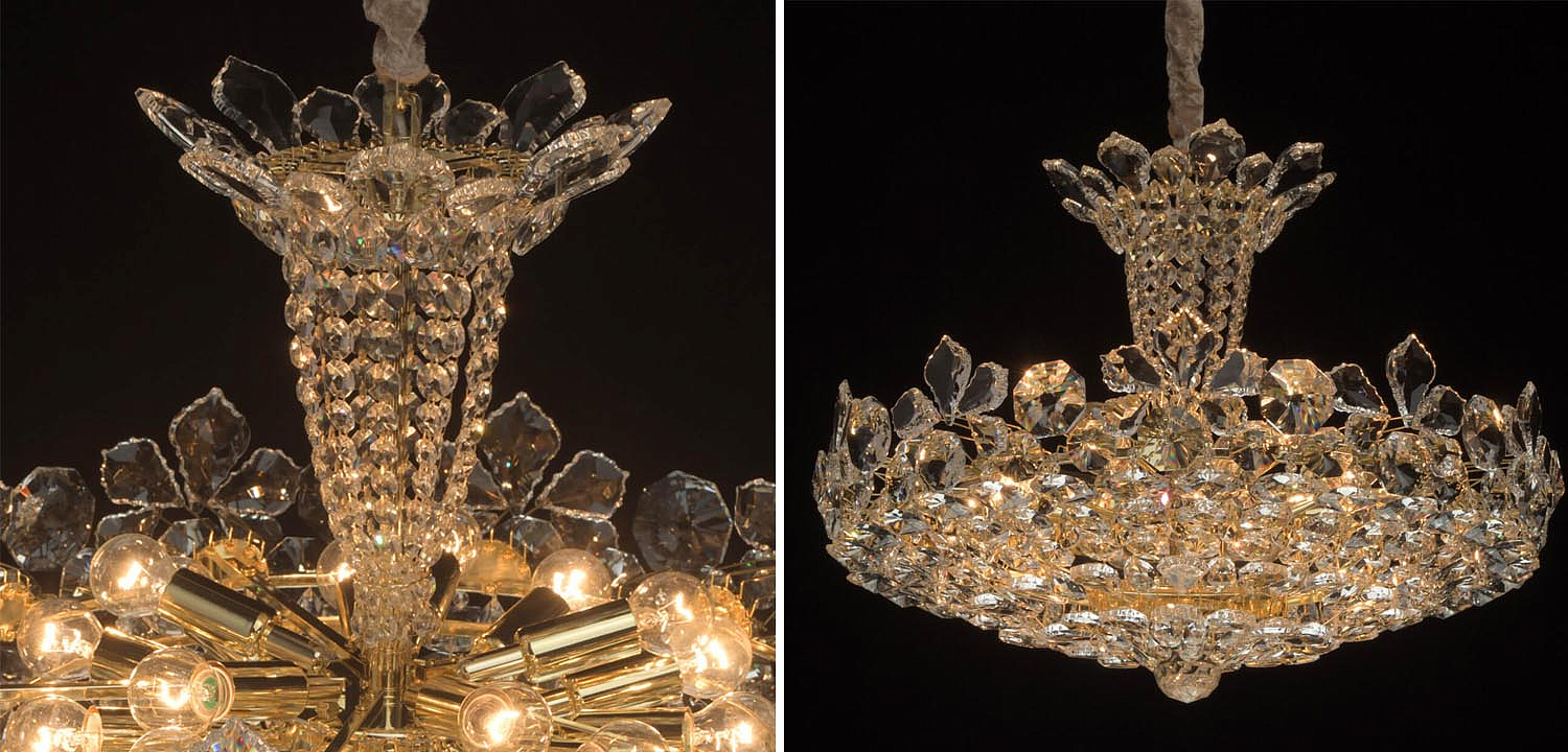 Люстра Griselda Crystal Chandelier gold Люстра Griselda Crystal Chandelier gold - Loft-Concept в Перми