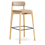 Барный стул из массива ясеня Elegant Ash Shape варинант исполнения - 3 | Loft Concept в Перми