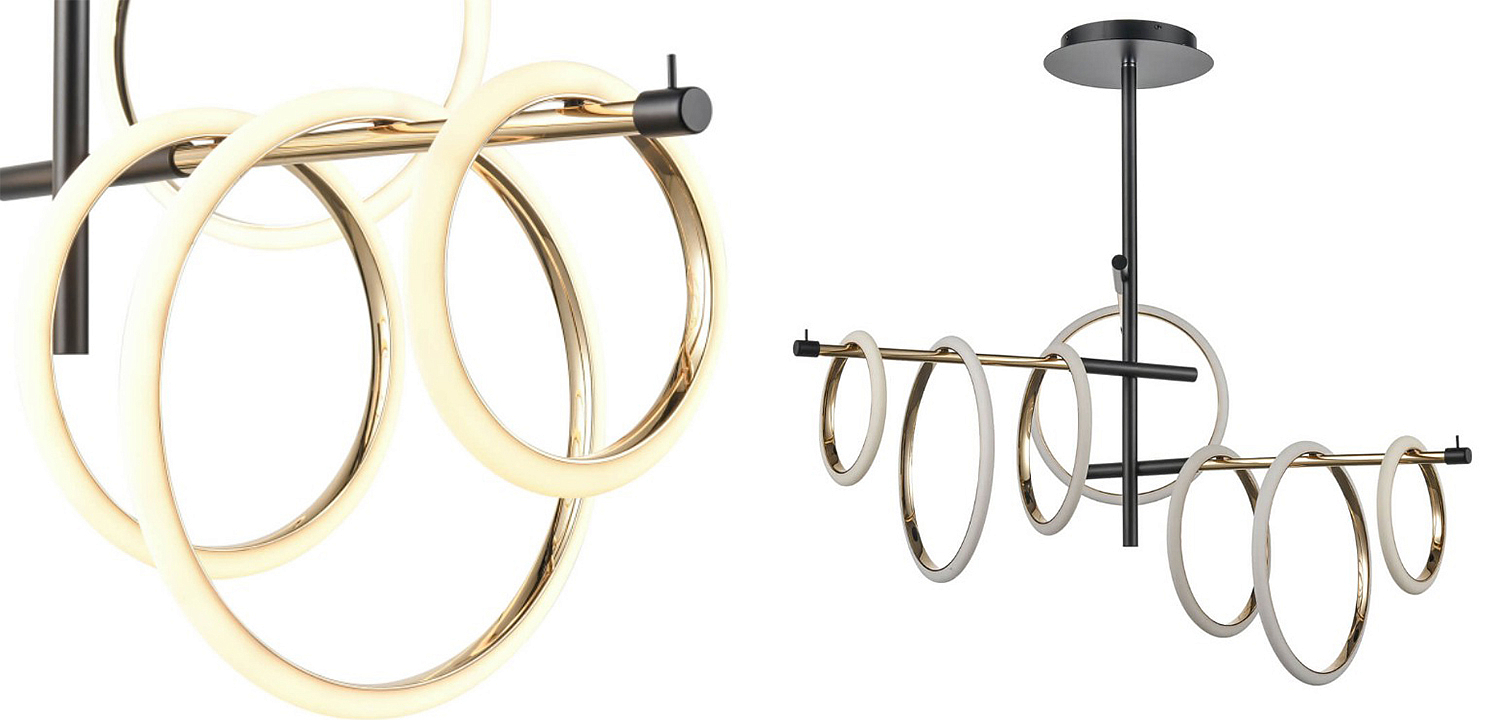 Люстра Jessenia Rings Chandelier 7 Люстра Jessenia Rings Chandelier 7 - Loft-Concept в Перми