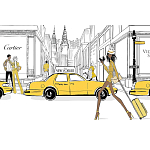 Megan Hess. New york: through a fashion eye варинант исполнения - 2 | Loft Concept в Перми